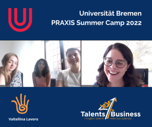 Talents4Business scelto come partner dell’<strong>università di Brema, Praxis Summer Camp 2022</strong>