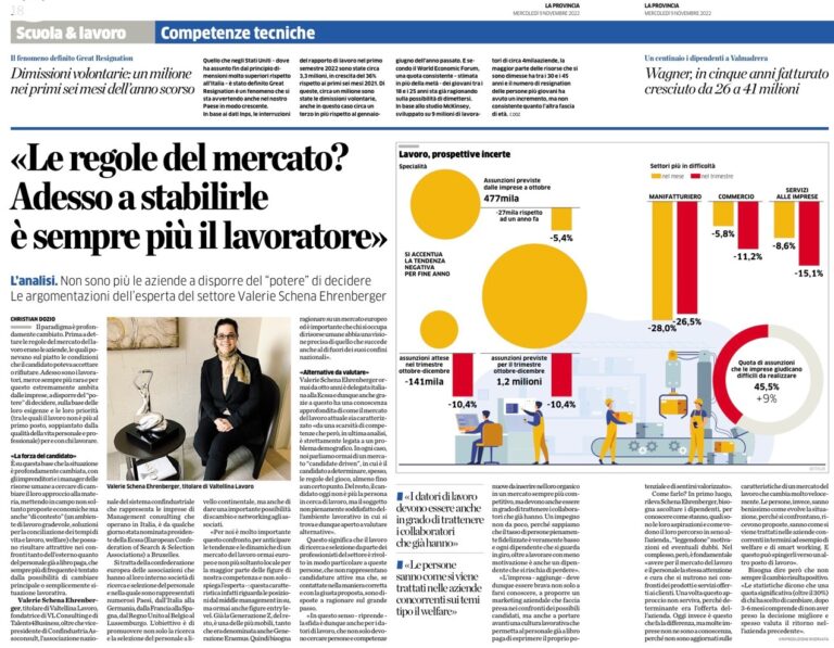 La Provincia, edizione Lecco e Sondrio, 9 novembre 2022